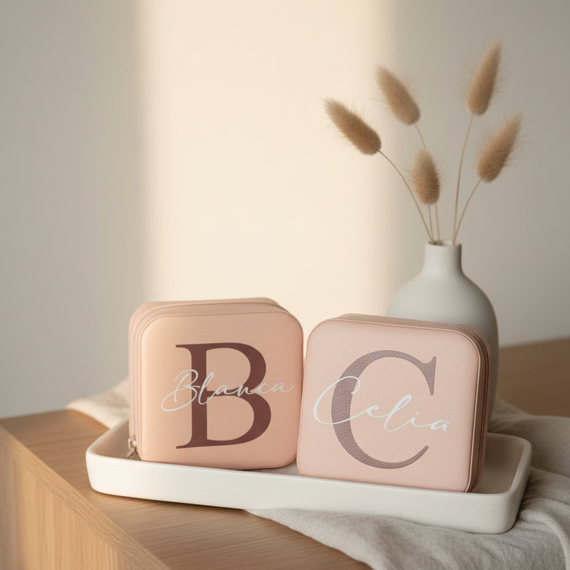 Joyero de madera personalizado para organizar joyas