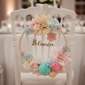 Bastidor floral primaveral decorativo personalizado