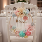 Bastidor floral primaveral decorativo personalizado