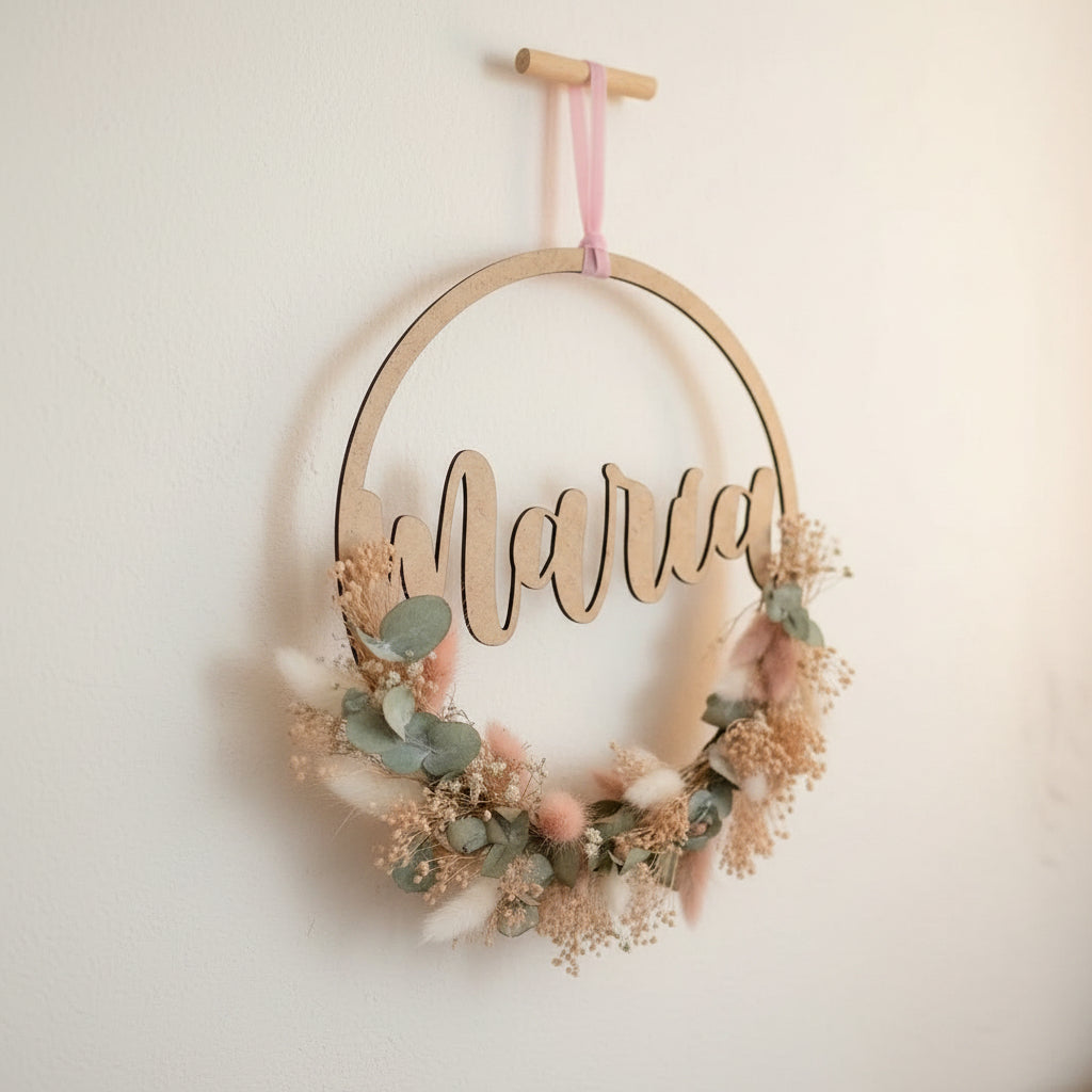 Bastidor de flores preservadas personalizado