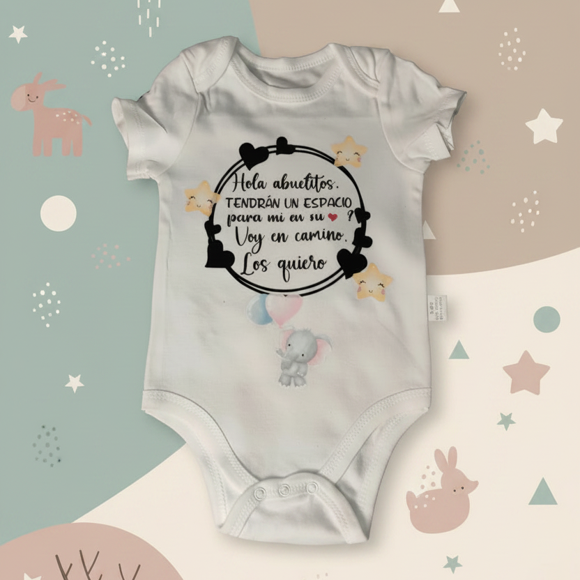 Body personalizado anuncio de embarazo para abuelos