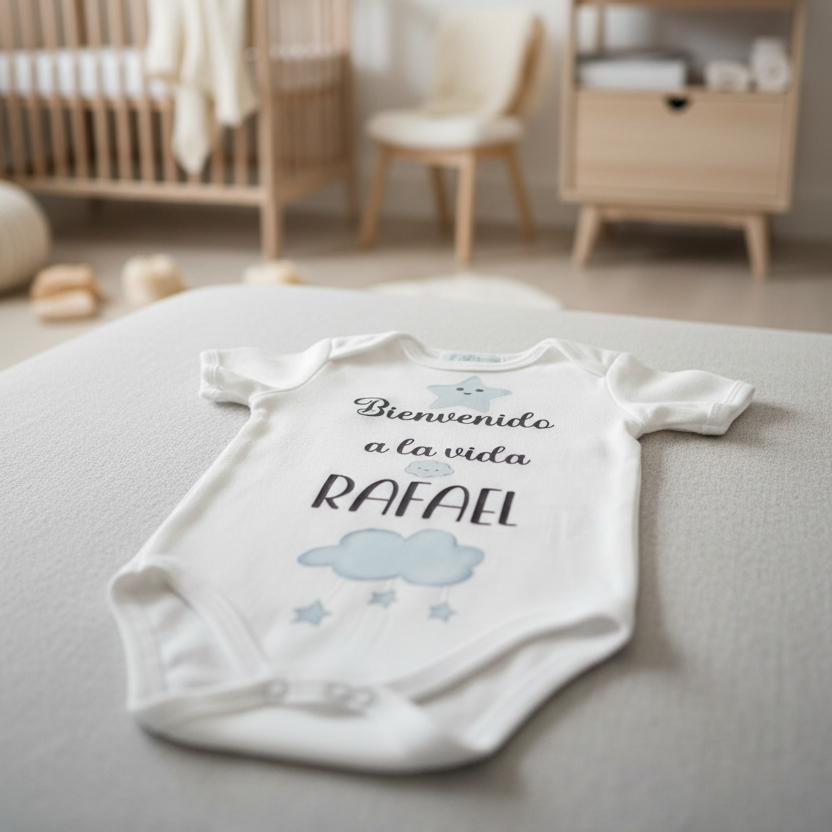 Body de bienvenida personalizado para bebé recién nacido