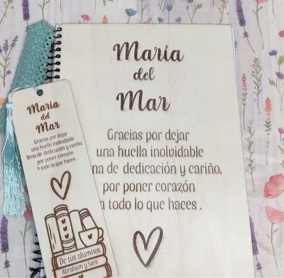 Libreta Natura y marca páginas