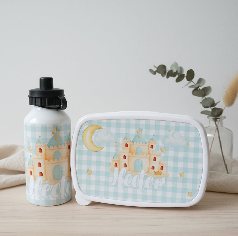 Conjunto tupper y botella personalizados