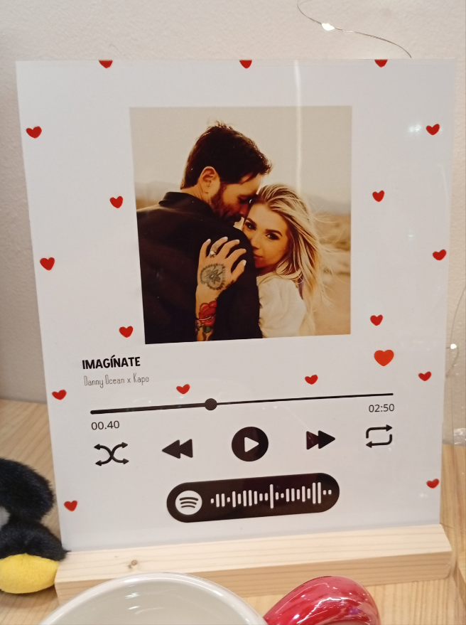 Placa Spotify aluminio