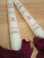 Velas para velada de Boda personalizadas