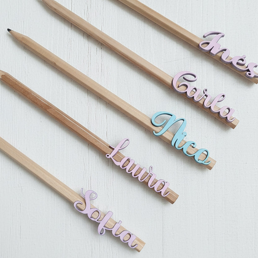 Lápices personalizados con nombres