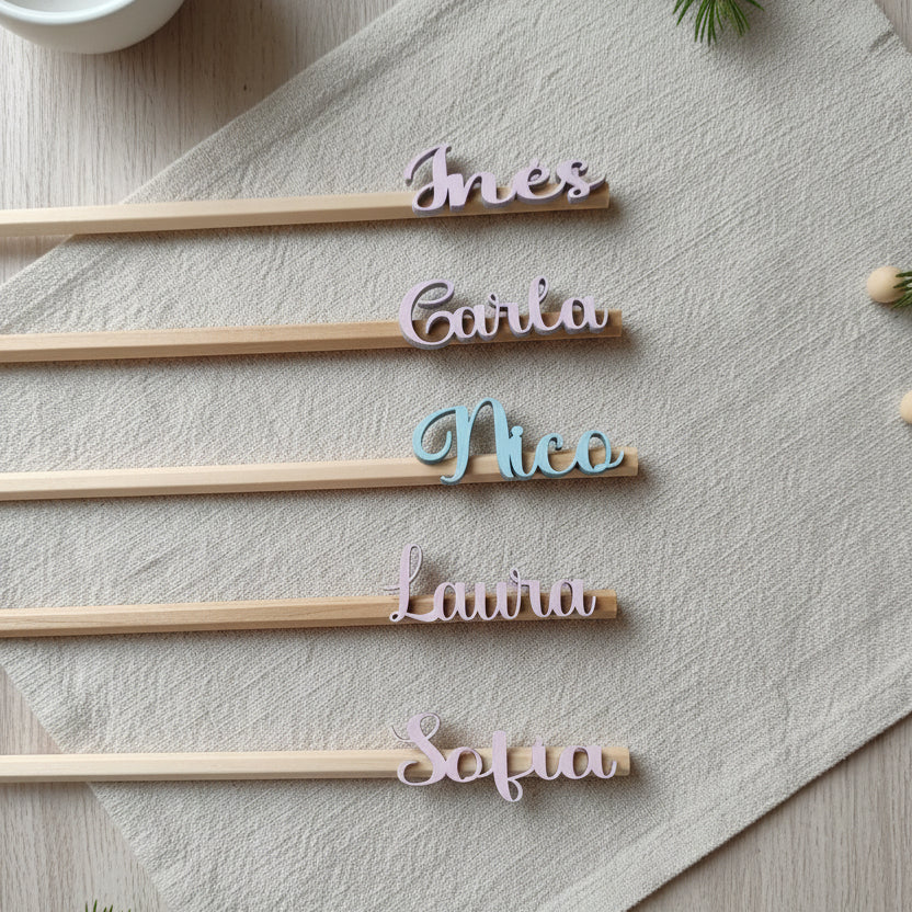 Lápices personalizados con nombres
