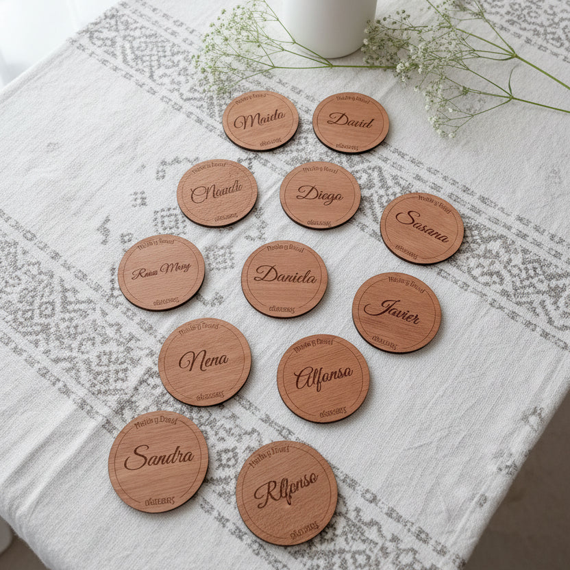 Marcasitios de madera personalizados, foto 2 de 2 - Arte44