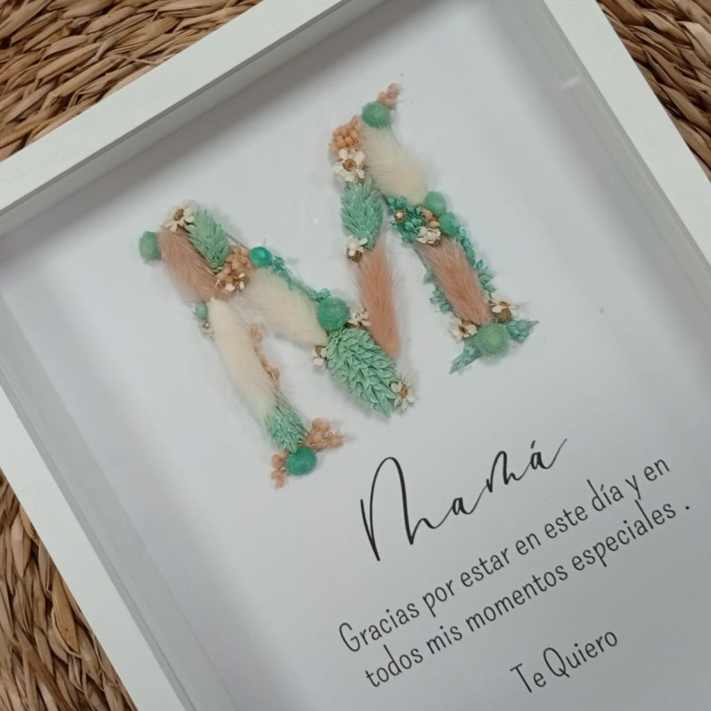 Marco Inicial Flores Preservadas Personalizado | Decoración Hogar, foto 2 de 2 - Arte44