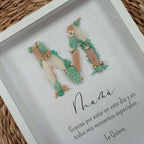 Marco Inicial Flores Preservadas Personalizado | Decoración Hogar, foto 2 de 2 - Arte44
