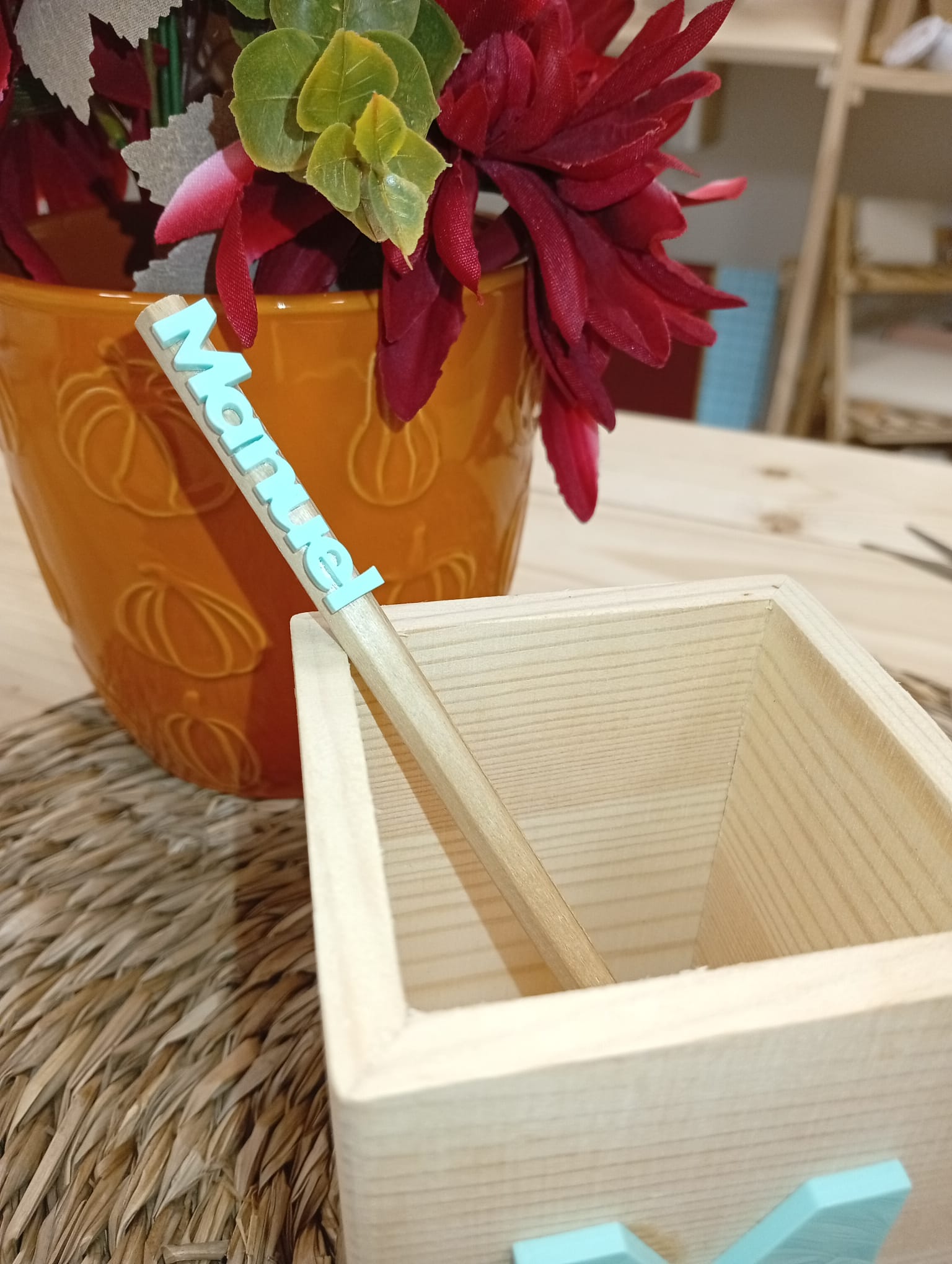 Cubilete con lápiz personalizado