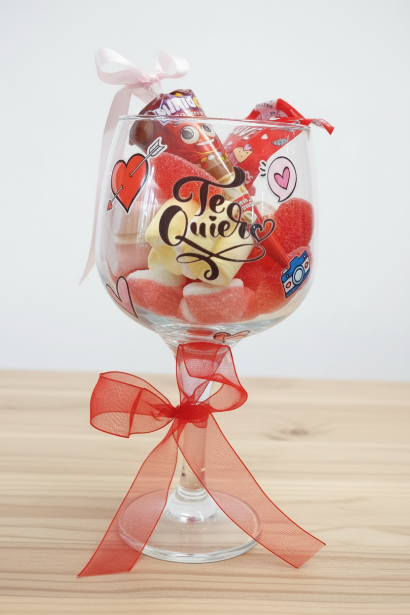 Copa de balón personalizada 'Te quiero' para San Valentín
