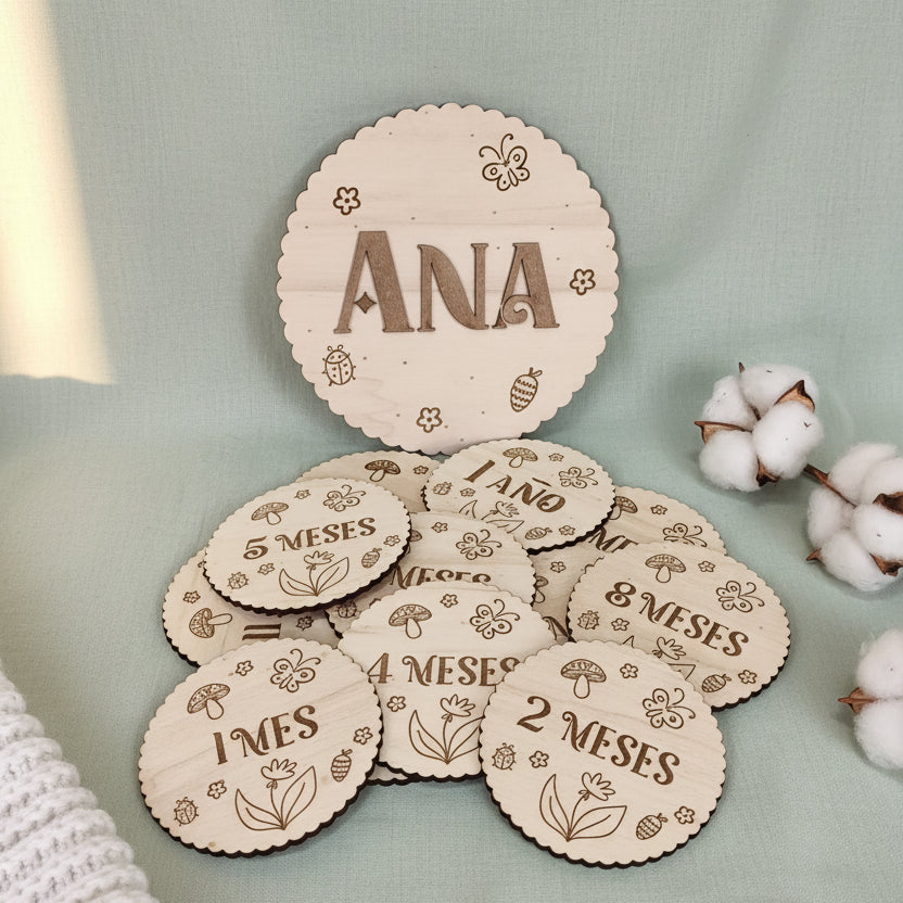 Cumplemés bebe personalizado