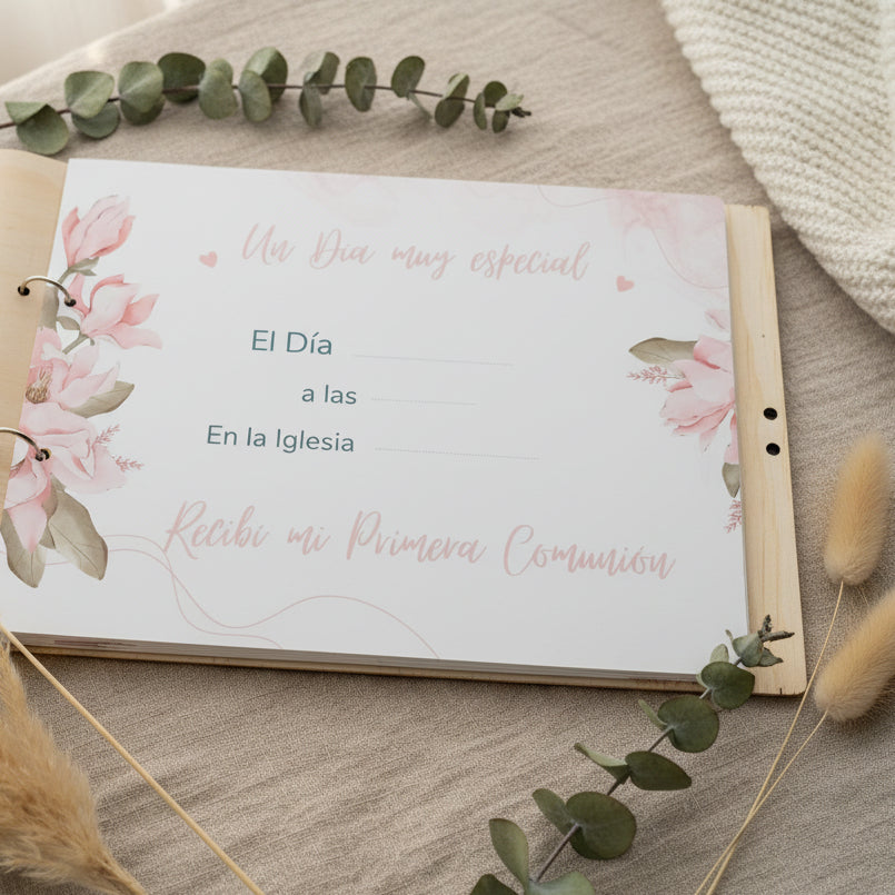 Álbum para firmas de Primera Comunión personalizado modelo María, foto 2 de 4 - Arte44