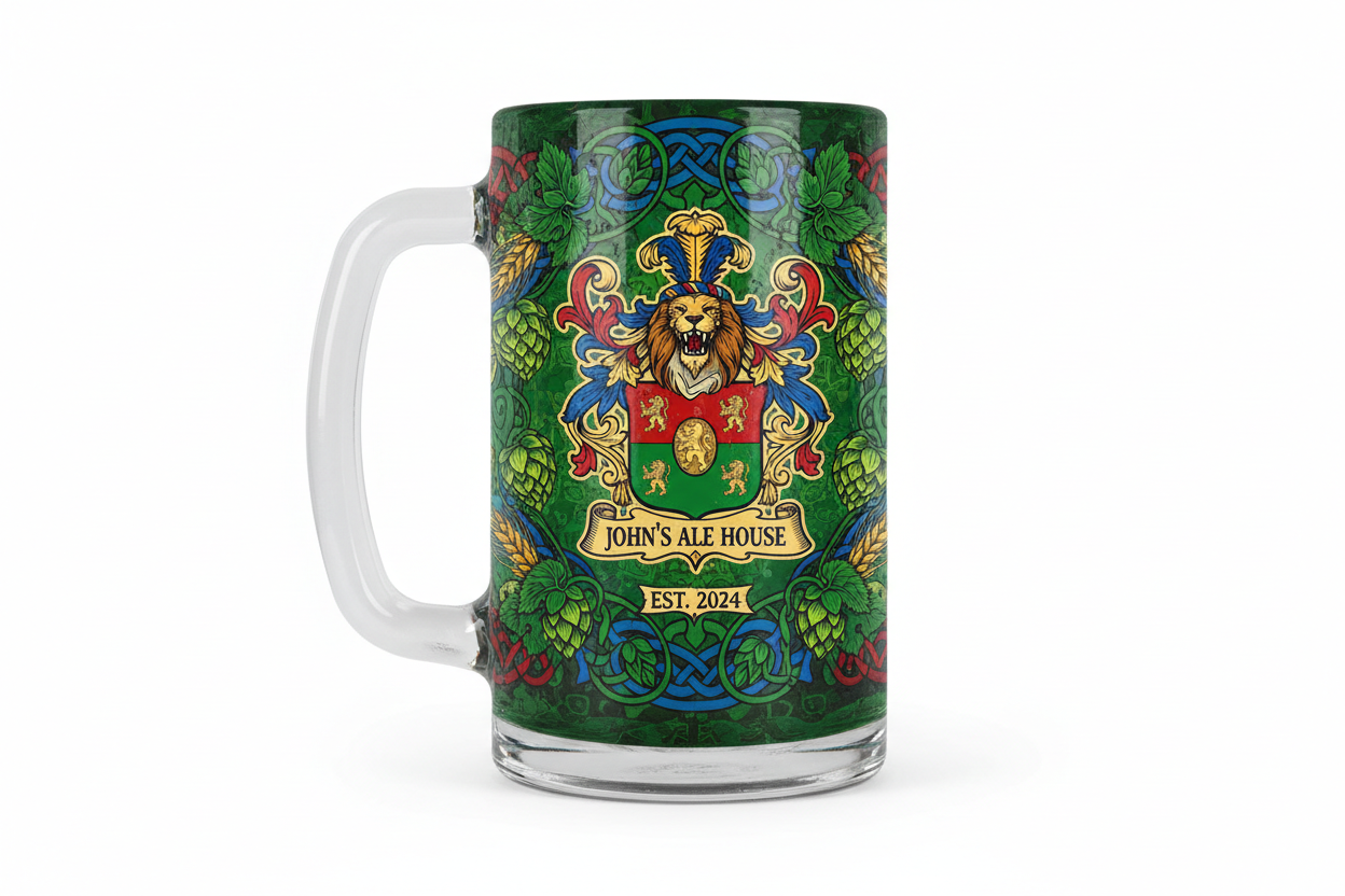 jarra de cerveza personalizada sublimada