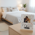 Placa de aluminio personalizada con código QR musical