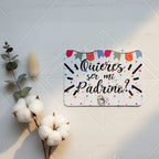 Puzzle personalizado con preguntas para padrinos y madrinas