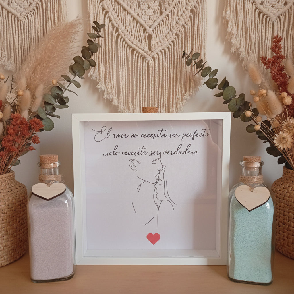 Ritual de la arena personalizado para boda