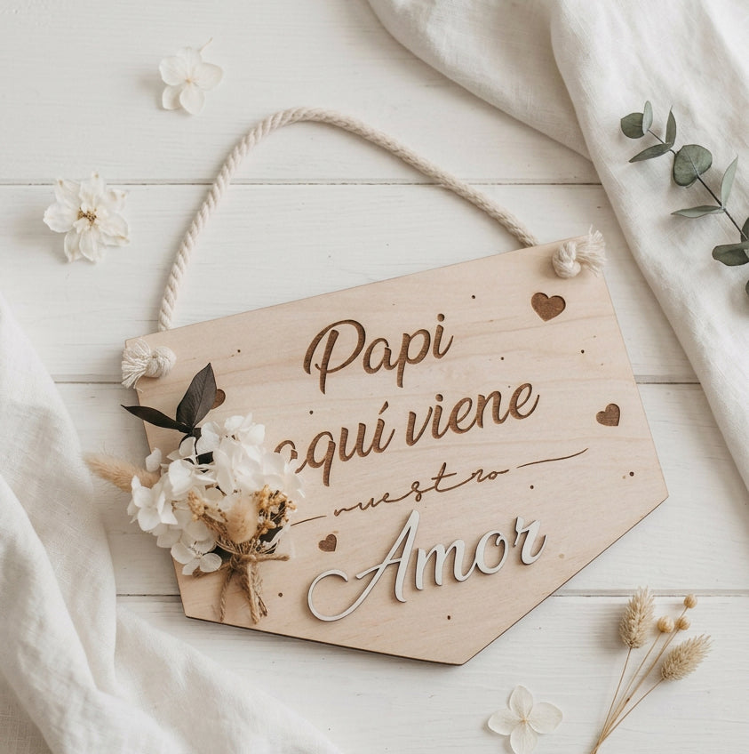 Conjunto cartel y porta alianzas