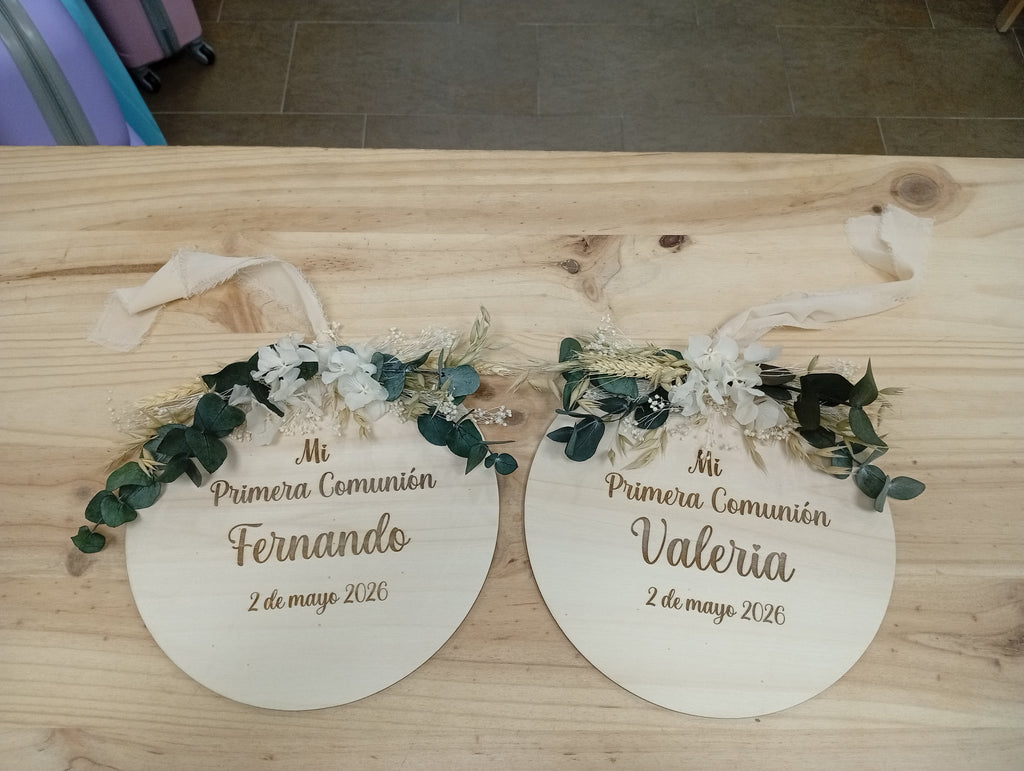 Placa para silla Comunión