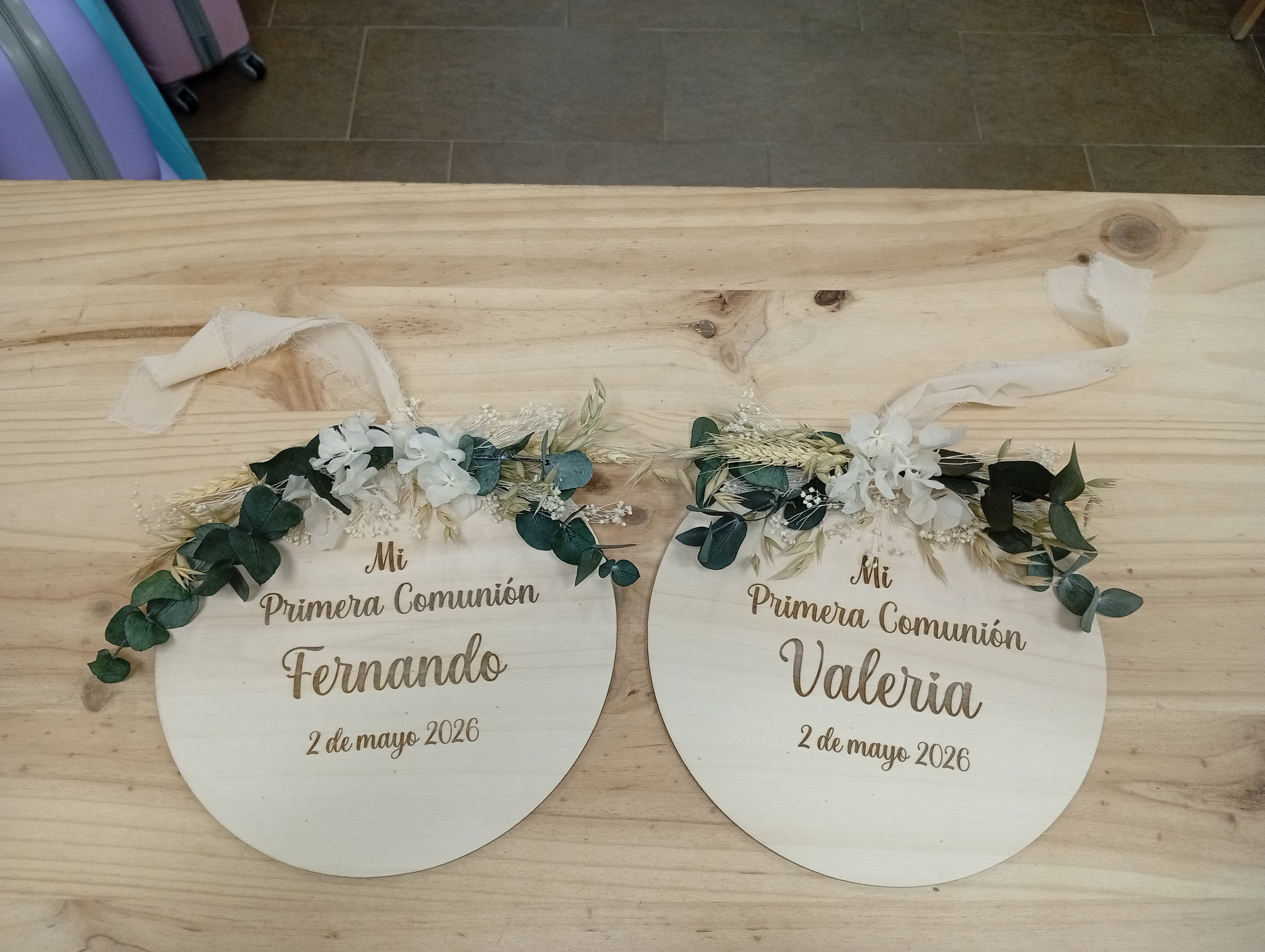 Placa para silla Comunión