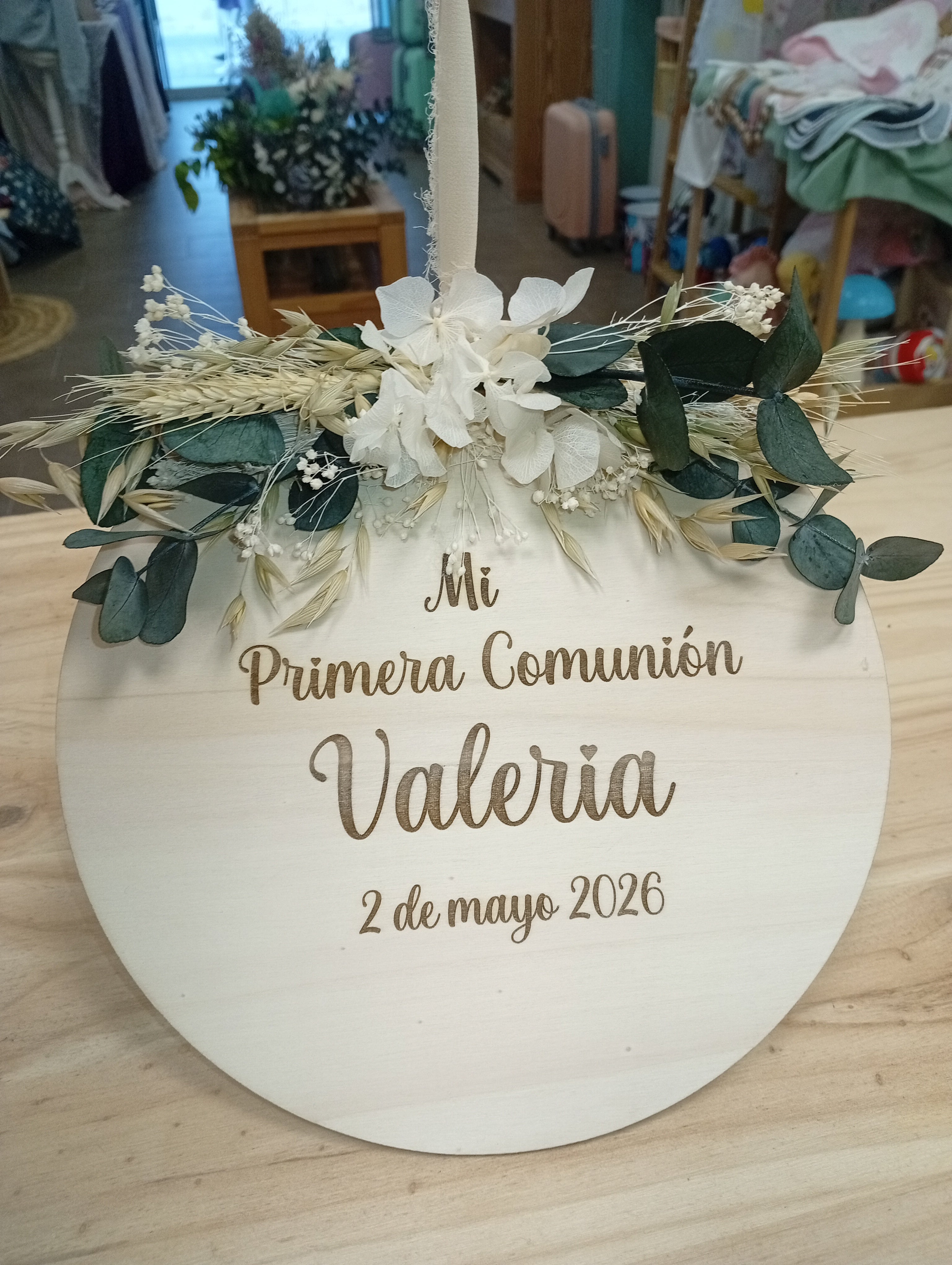 Placa para silla Comunión
