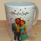 Taza personalizada estilo dibujos animados