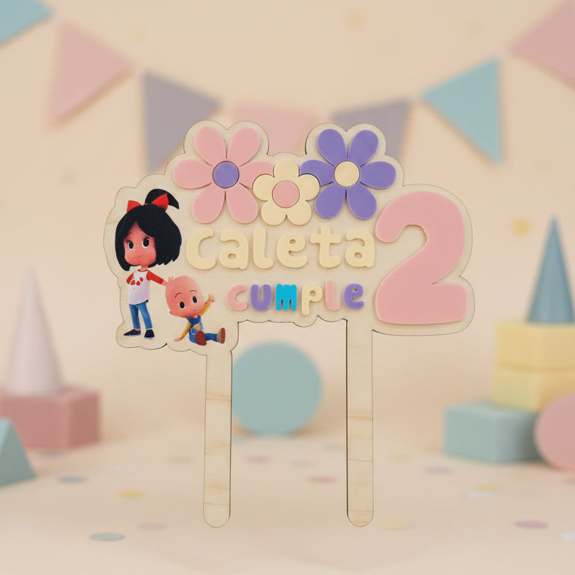 Topper personalizados para tartas - Arte44 Utrera